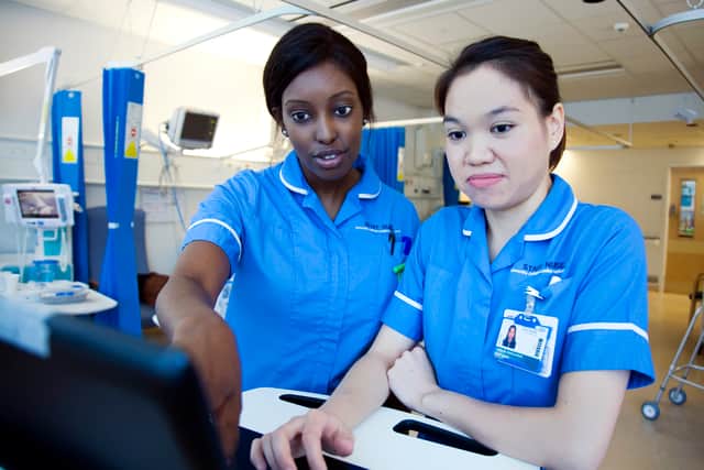 Stock image of nurses at work in hospital. Photo: RCN