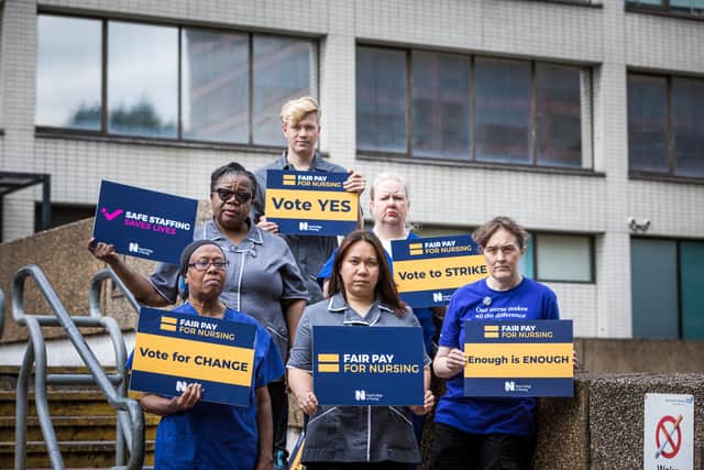 Nurses are voting whether to take strike action photo. Photo: RCN