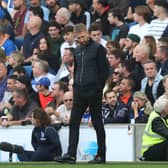 Chelsea Manager Graham Potter reacts during the Premier League match between Brighton & Hove Albion and Chelsea (Photo by Alex Pantling/Getty Images)