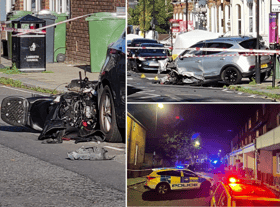 Two men have died after a shooting in Brixton, south London. Photo: LondonWorld/Sebastian Morrison