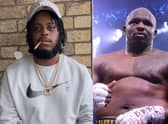 Drill rapper Perm, left, who was shot dead in Brixton last night, and, right, boxing champion Dillian Whyte, who worked with his father. Credit: VE Media/Getty