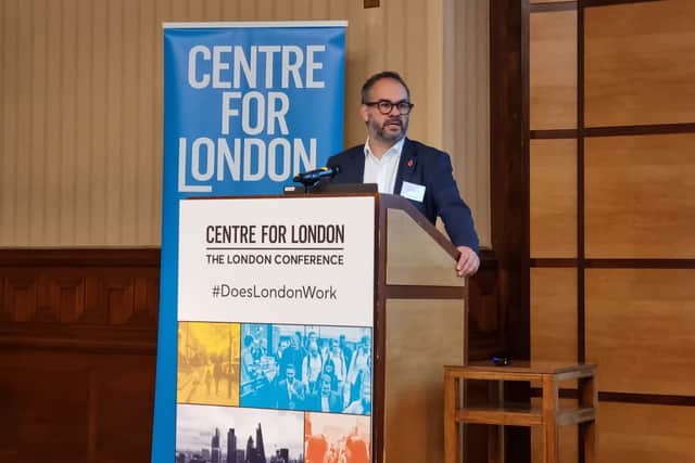 Minister for London Paul Scully speaking at the Centre for London conference. Photo: LondonWorld