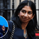 Sadiq Khan says he is angry at Suella Braverman’s comments on migrants. Photo: Getty