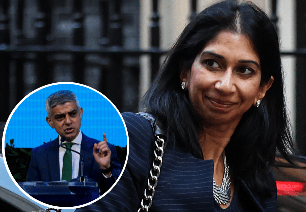 Sadiq Khan says he is angry at Suella Braverman’s comments on migrants. Photo: Getty