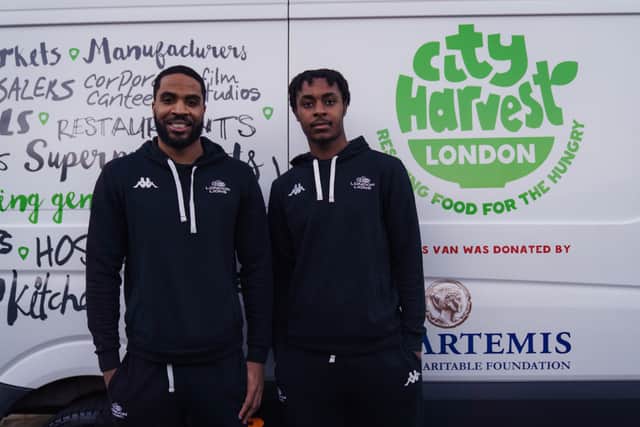 The London Lions are teaming up with food redistribution charity City Harvest