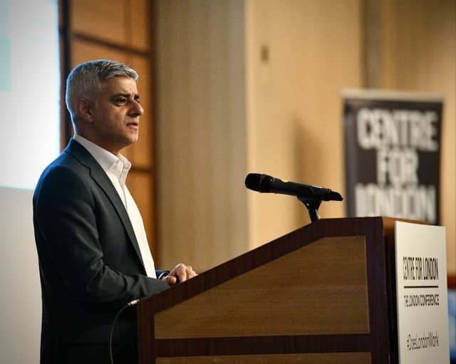 Sadiq Khan at the Centre for London conference. Photo: Mayor’s Press Office