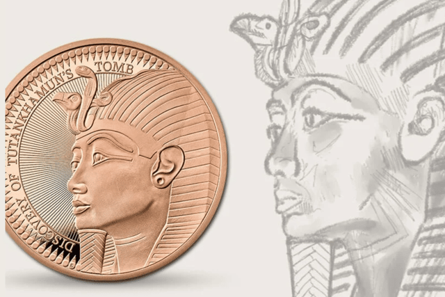 The Royal Mint has released a coin commemorating the discovery of Tutankhamun’s tomb by Howard Carter.