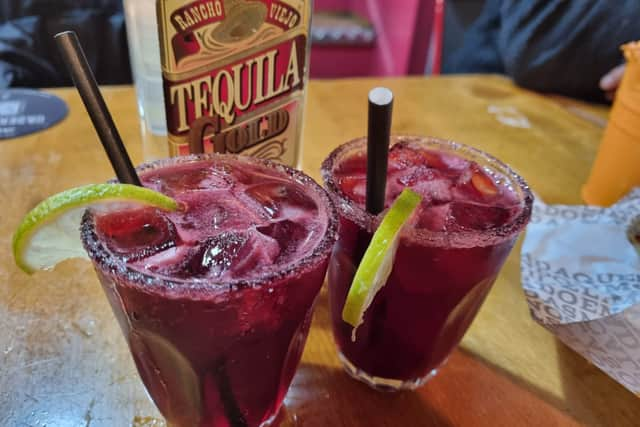 A sorrel margarita at Jalisco. Photo: LondonWorld