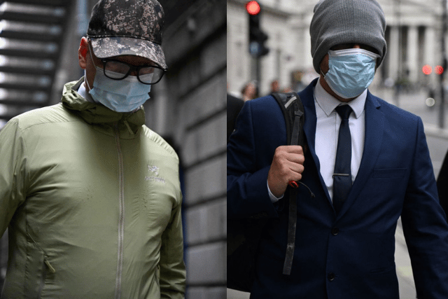 Joel Borders (left) and Jonathon Cobban have been jailed for sharing offensive messages in a WhatsApp group. Credit: Getty Images