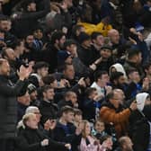 Graham Potter celebrates Zakaria’s goal. Photo by Mike Hewitt/Getty Images