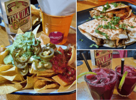 Clockwise from left: nachos, quesadillas, and sorrel margaritas. Photos: LondonWorld