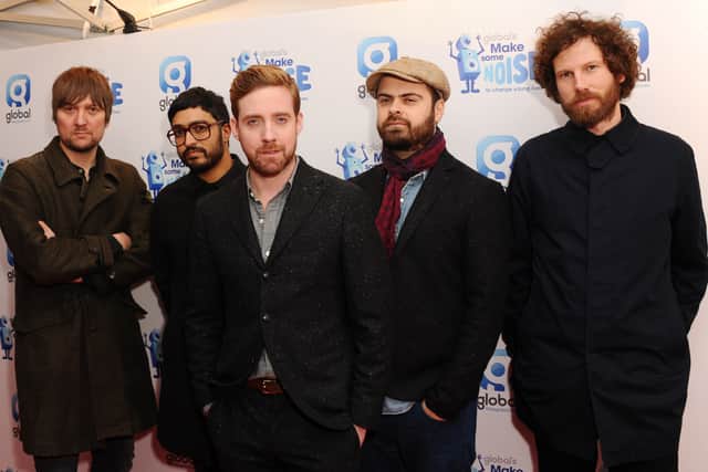 Andrew White, Vijay Mistry, Ricky Wilson, Nicholas ‘Peanut’ Baines and Simon Rix of The Kaiser Chiefs  (Getty Images)