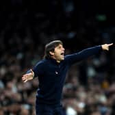  Antonio Conte, manager of Tottenham Hotspur during the Premier League match between Tottenham Hotspur and Liverpool FC (Photo by Catherine Ivill/Getty Images)