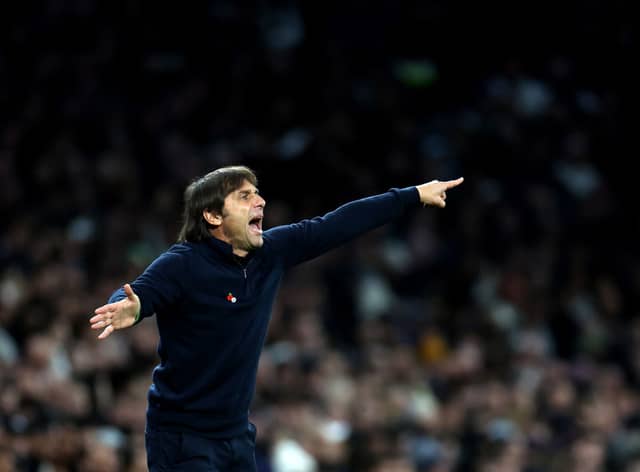  Antonio Conte, manager of Tottenham Hotspur during the Premier League match between Tottenham Hotspur and Liverpool FC (Photo by Catherine Ivill/Getty Images)
