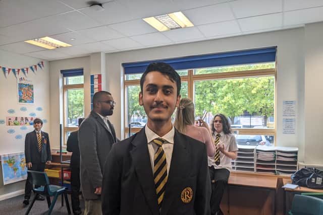 Zubair Ahmed, a Year 11 student at Rokeby boys school in Newham