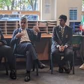 The mayor of London Sadiq Khan visits Rokeby school in Newham for the launch of his new “allyship training” programme.