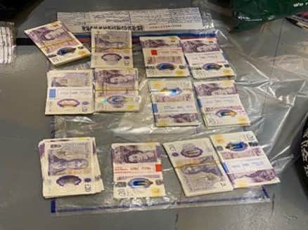 Stashed cash found in a lock-up was seized under the Proceeds of Crime Act. Photo: Metropolitan Police / SWNS.COM