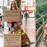 Angharad and her guide dog Tudor. Photo: Guide Dogs