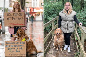Angharad and her guide dog Tudor. Photo: Guide Dogs
