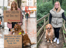 Angharad and her guide dog Tudor. Photo: Guide Dogs