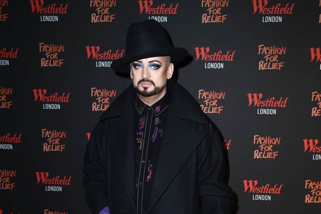  Boy George attends the Fashion for Relief pop-up store at Westfield London (Getty Images) 