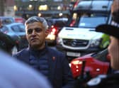 Sadiq Khan, mayor of London with police officers. Photo: City Hall