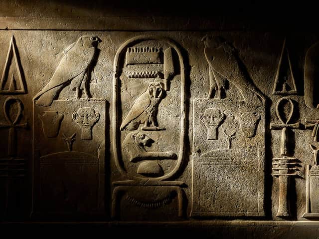 Temple lintel of King Amenemhat III, Hawara, Egypt, 12th Dynasty, 1855–08 BC. Credit: British Museum
