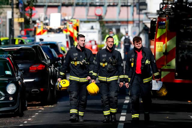 The London Fire Brigade attended a huge fire in Brentford, leaving one man dead.