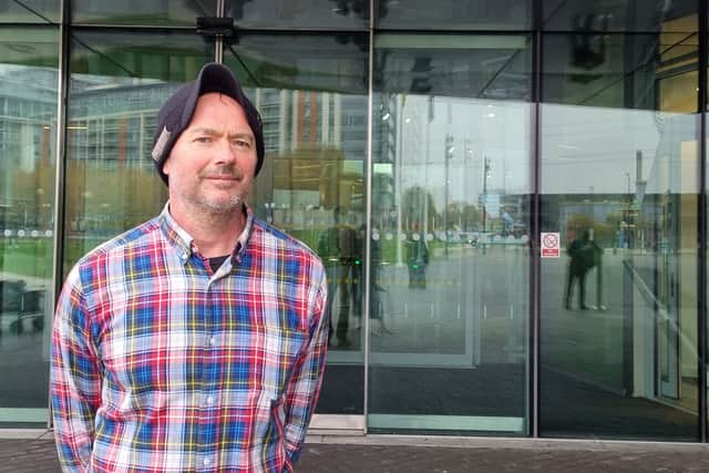 Renter Jonas outside City Hall. Photo: LondonWorld