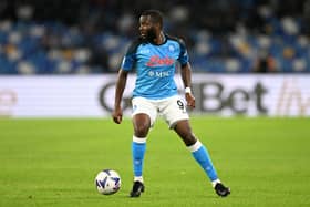  Tanguy Ndombele of SSC Napoli during the Serie A match between SSC Napoli and Empoli FC at Stadio Diego Armando Maradona  (Photo by Francesco Pecoraro/Getty Images)