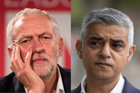 From left, Jeremy Corbyn and Sadiq Khan. Photo: Getty