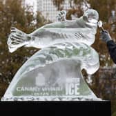 Canary Wharf’s Winter Ice Festival. Photo: Matt Alexander/PA Wire