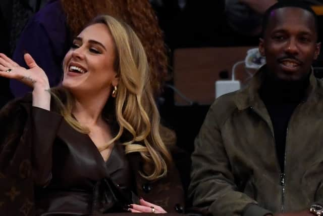 Adele and “supportive” boyfriend Rich Paul (Getty Images)