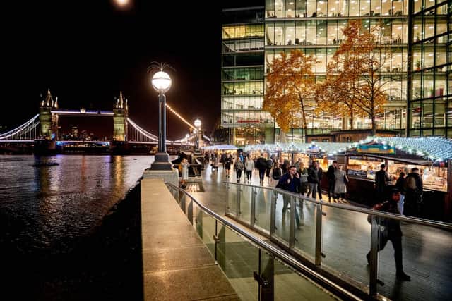 The Christmas Riverside Markets have returned to London Bridge