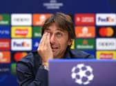 Antonio Conte, Manager of Tottenham Hotspur speaks during a Tottenham Hotspur Press Conference at Tottenham Hotspur Photo by Justin Setterfield/Getty Images)