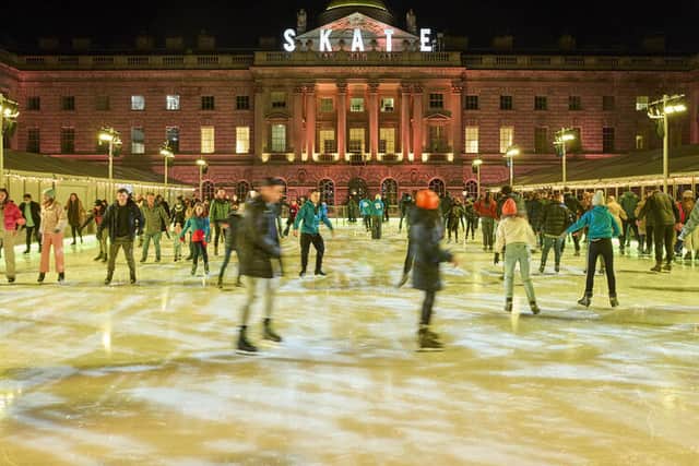 Skate at Somerset House is kicking off the Christmas Season. Credit: Somerset House