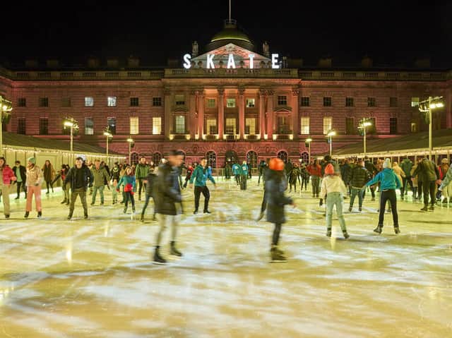 Skate at Somerset House is kicking off the Christmas Season. Credit: Somerset House