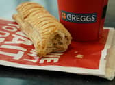MANCHESTER, ENGLAND - JANUARY 06: In this photo illustration, a Greggs vegan sausage roll lays on a table on January 06, 2019 in Manchester, England. Greggs bakers recently launched the vegan sausage roll to compliment its popular meat sausage roll. The new vegan filling is made out of the company's own bespoke Quorn filling. (Photo Illustration by Christopher Furlong/Getty Images)