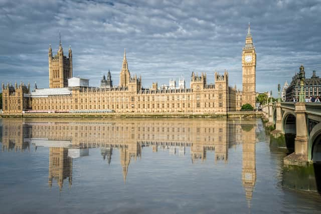 Experts have unearthed possible remains of the original medieval Thames River wall, believed to run under the Houses of Parliament.