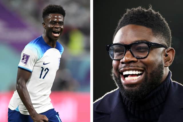 Micah Richards has praised Bukayo Saka for his performance during England’s first World Cup match of the tournament against Iran. (Photo Credit: Getty Images) 