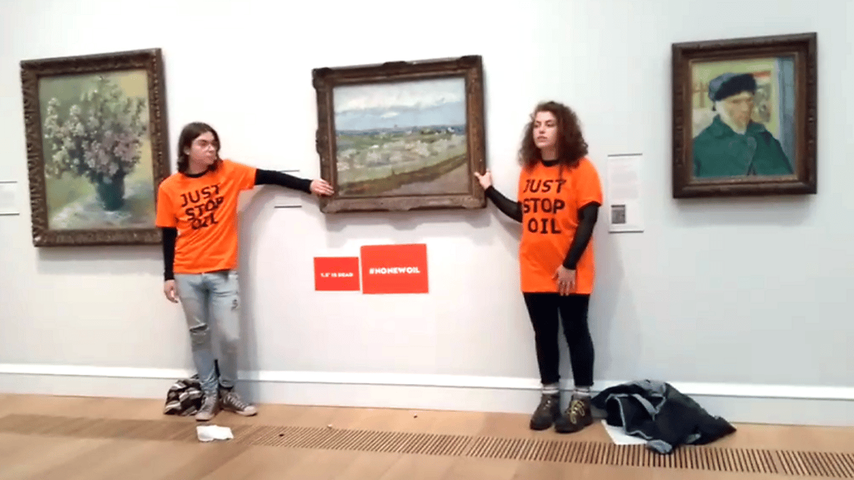 Just Stop Oil protestors convicted of damaging 18th century frame of Van  Gogh work | LondonWorld