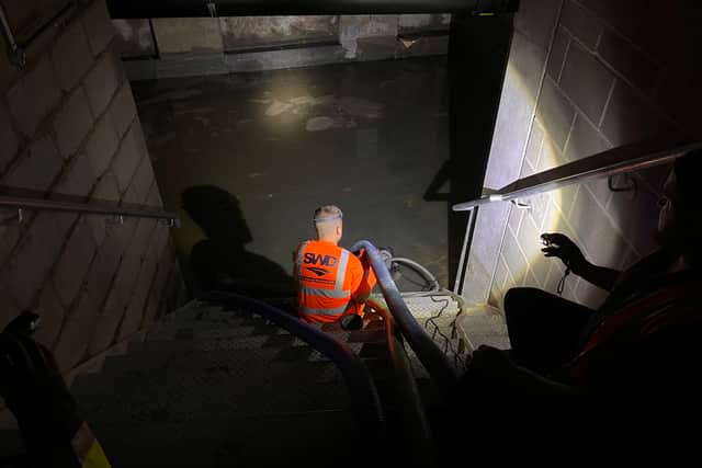 Floods in Canning Town last month. Photo: Dr Rohit K Dasgupta