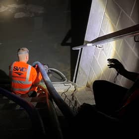 Floods in Canning Town last month. Photo: Dr Rohit K Dasgupta