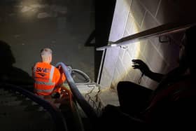 Floods in Canning Town last month. Photo: Dr Rohit K Dasgupta