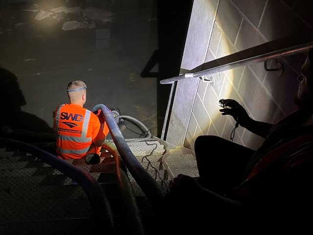 Floods in Canning Town last month. Photo: Dr Rohit K Dasgupta