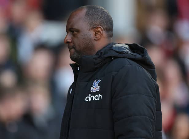 Crystal Palace’s Patrick Vieira. 