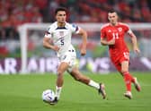 Fulham’s Antonee Robinson in action for USA.  