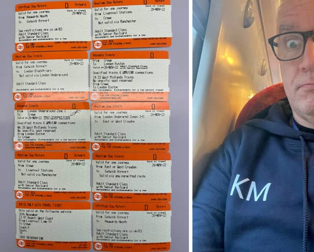 A man has revealed how he saved £370 on ONE train journey to and from work - by buying nine separate tickets. Photo: Kieran Maguire / SWNS