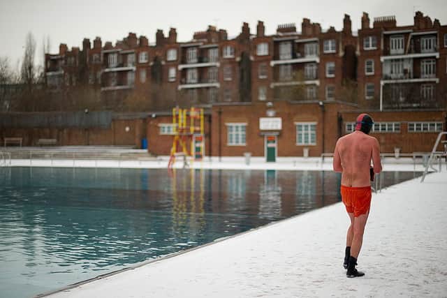 Some brave souls swim during cold weather as well as in the warmer months