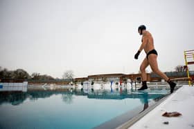 The lido has urged swimmers to be cautious in the winter months
